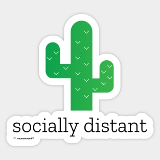 socially distant Sticker